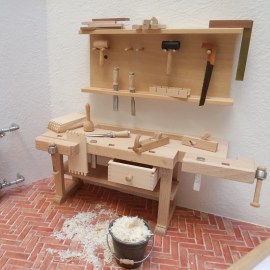 Tischlerwerkstatt, Miniatur im Maßstab 1zu12